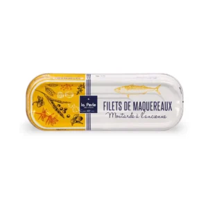 Makrelenfilets mit körnigem Senf von La Perle des Dieux. Zarte französische Makrele mit würziger Senfsauce