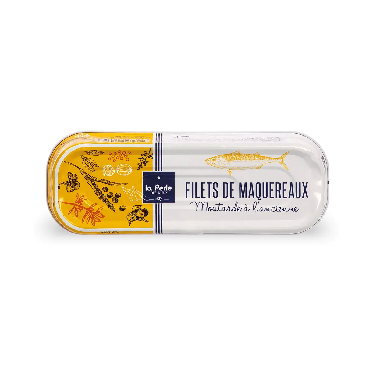 Makrelenfilets mit körnigem Senf von La Perle des Dieux. Zarte französische Makrele mit würziger Senfsauce