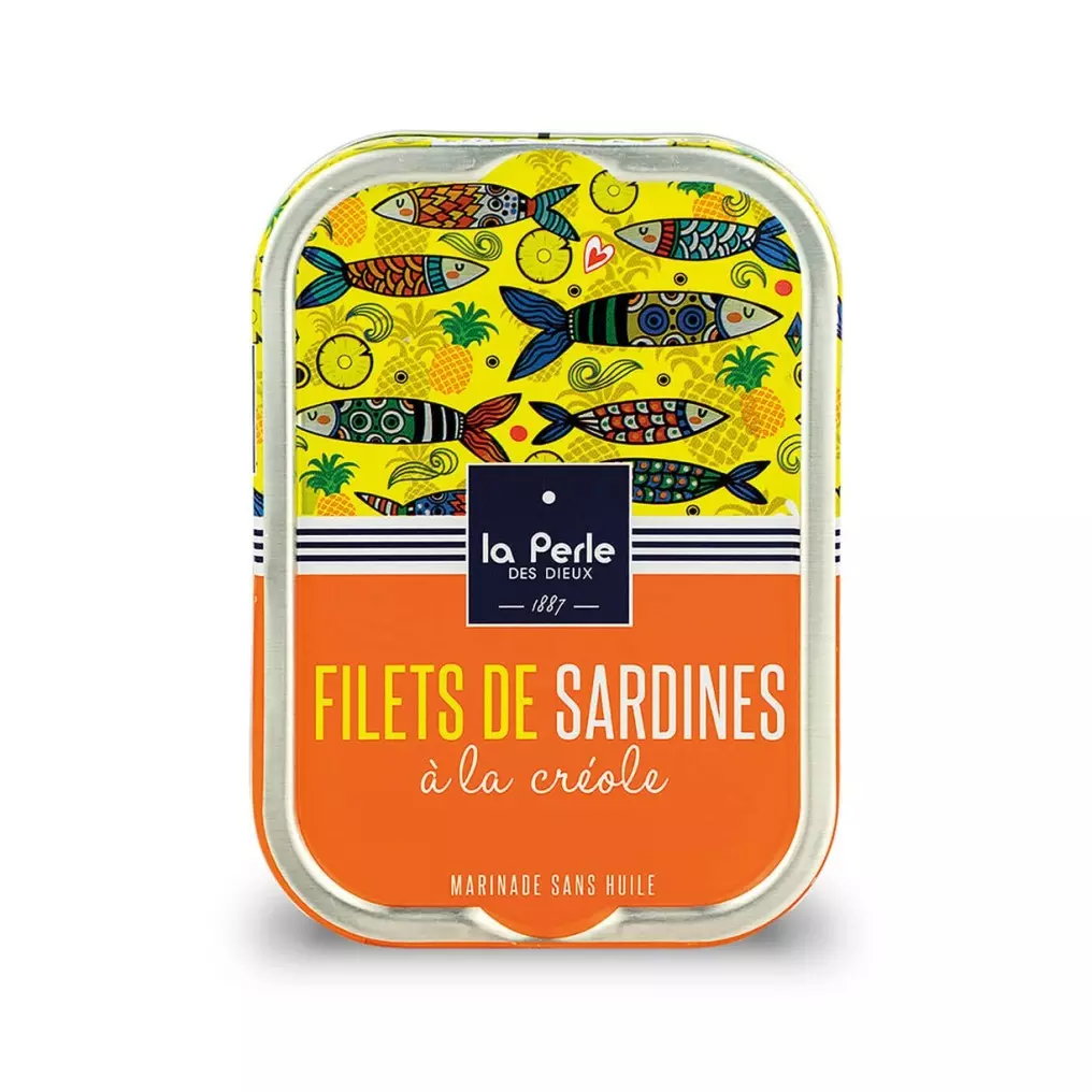 Sardinenfilets ohne Öl auf creolische Art