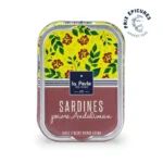 Sardinen mit aromatischem Andaliman-Pfeffer von La Perle des Dieux. Zarte Sardinen in nativem Olivenöl extra – fruchtig, fein-würzig und außergewöhnlich.