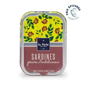 Sardinen mit aromatischem Andaliman-Pfeffer von La Perle des Dieux. Zarte Sardinen in nativem Olivenöl extra – fruchtig, fein-würzig und außergewöhnlich.