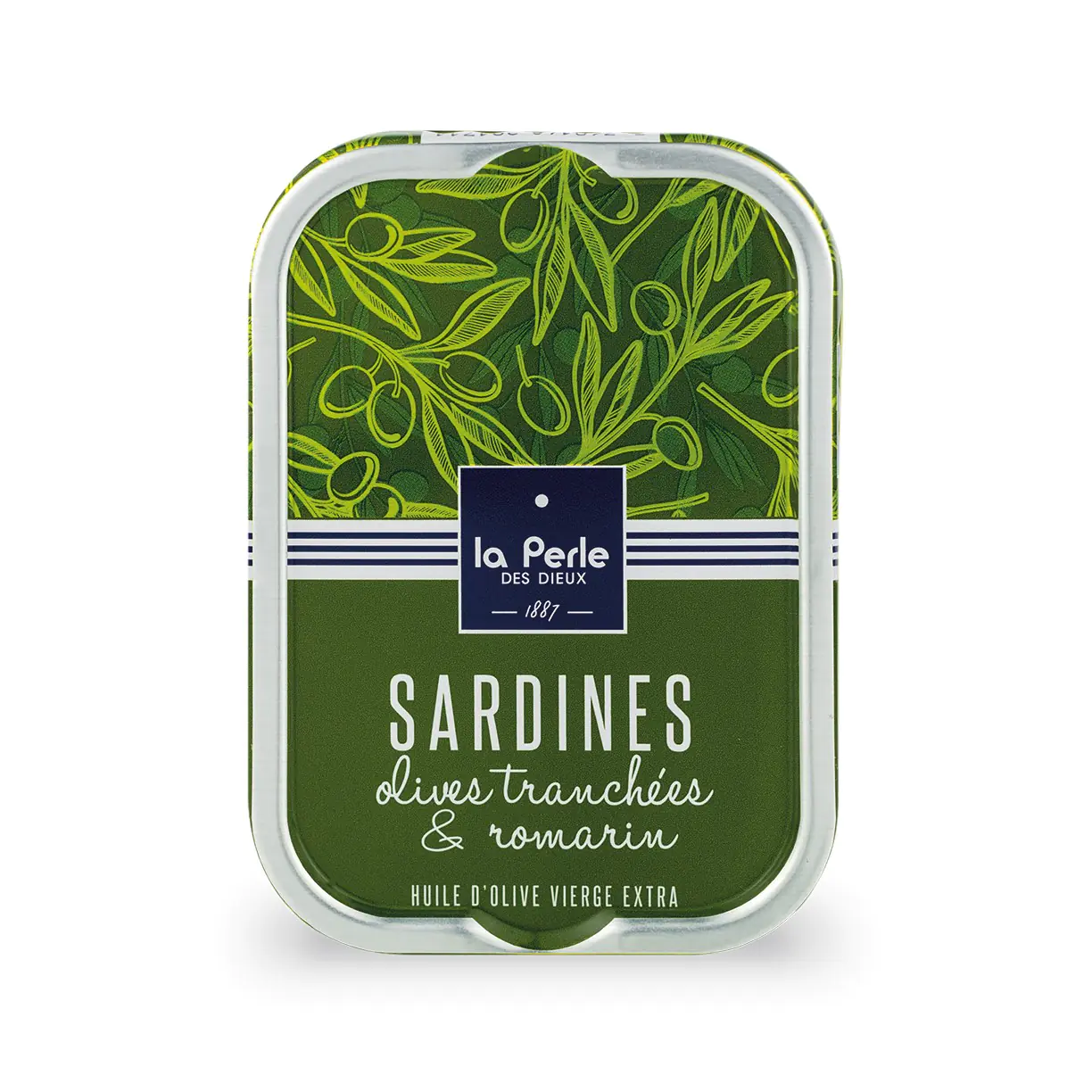 Sardinen mit geschnittenen Oliven und Rosmarin