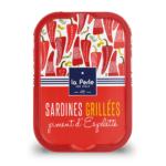 gegrillte sardinen mit piment d'espelette