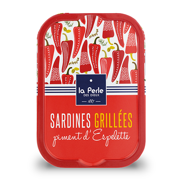 gegrillte sardinen mit piment d'espelette